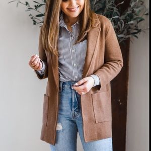 J. CREW | Sophie Sweater Blazer Brown NWT | XXS